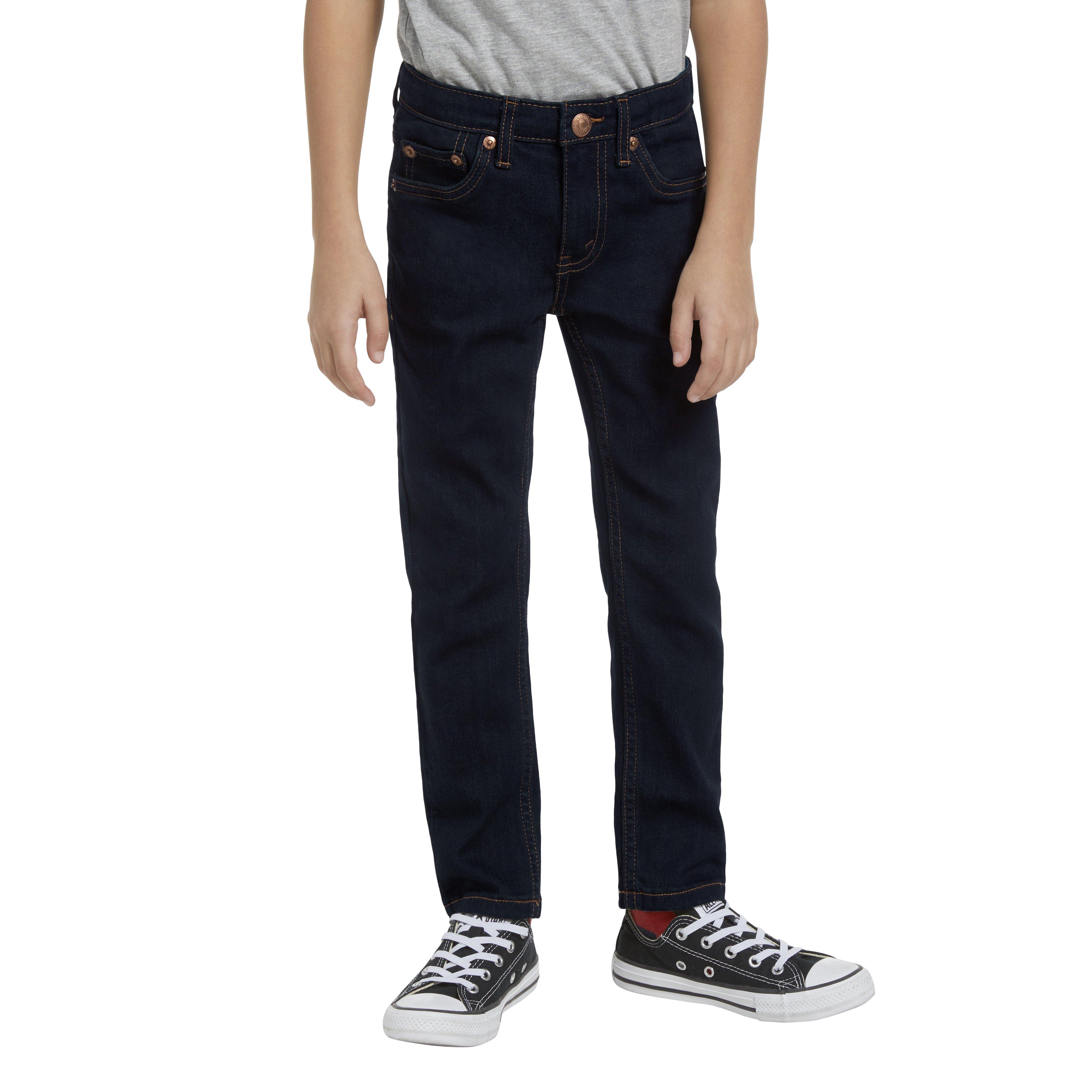 Levi's 510 Eco Performance Skinny Fit Dark Wash Little Boys' Dk Blue Denim Jeans - DK BLUE